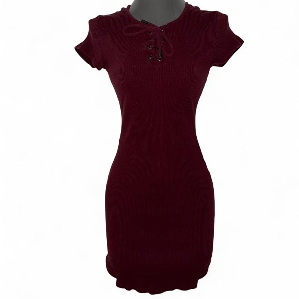 No-boundaries Women's Burgundy and Red Dress